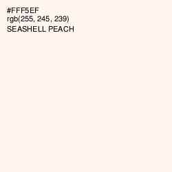 #FFF5EF - Seashell Peach Color Image
